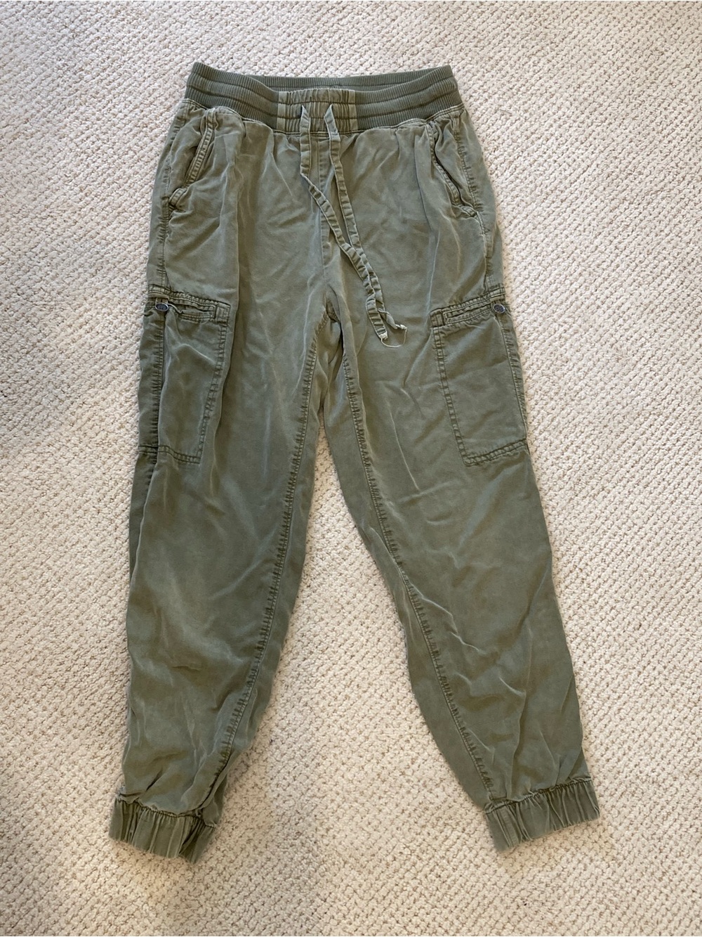 aerie Olive Green Cargo Jogger Pants